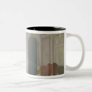 Der englische Tee und ein Gesellschafts-Konzert Zweifarbige Tasse