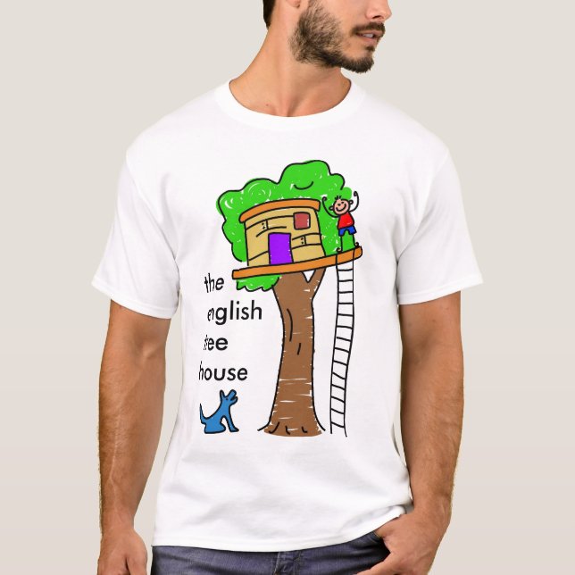 Der englischen Baum-Haus-Männer T-Shirt (Vorderseite)