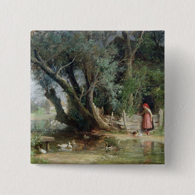 Der Enten-Teich Button (Vorderseite)