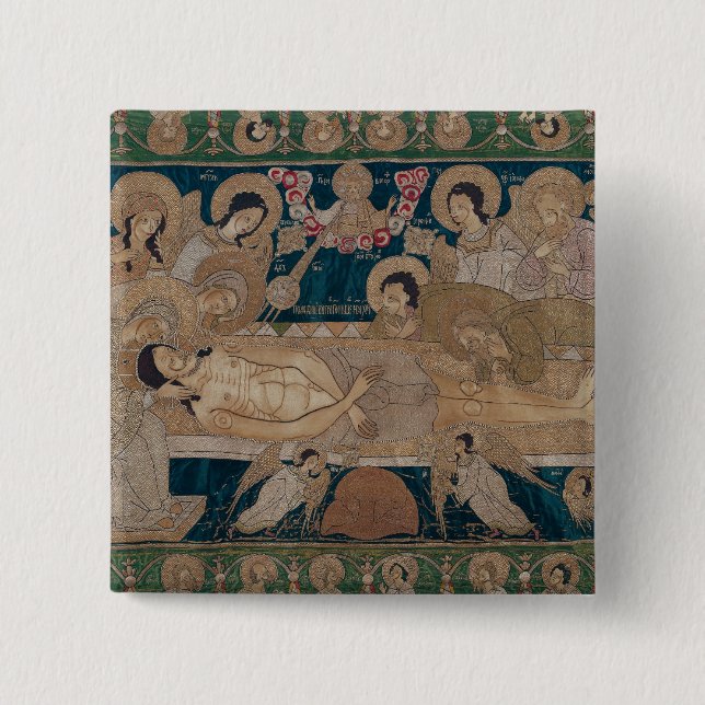 Der Entombment, Moskau-Schule, 1678 Button (Vorderseite)