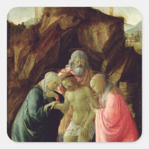 Der Entombment Quadratischer Aufkleber