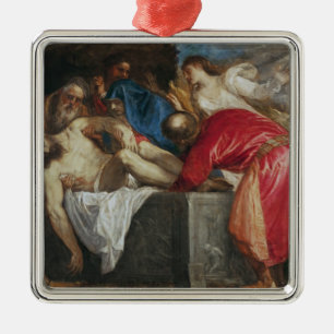 Der Entombment von Christus, 1559 Silbernes Ornament