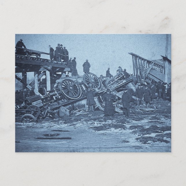Der entsetzliche Unfall am Cyan in Farmington 2 Postkarte (Vorderseite)