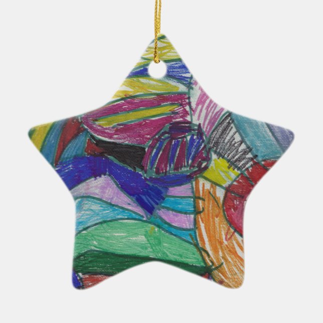 Der Entwurf der Lilie 2016 Keramik Ornament (Vorne)