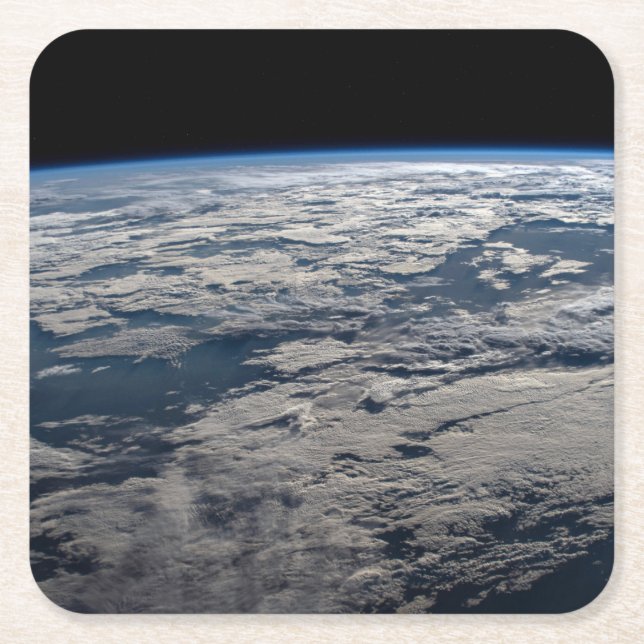 Der Erdwall über einem bewölkten Western Australie Rechteckiger Pappuntersetzer (Vorderseite)