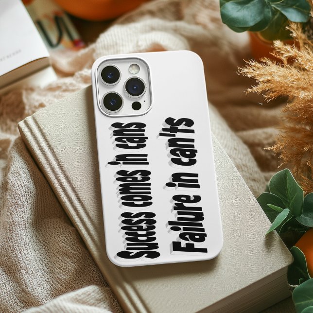 Der Erfolg kommt in Cans Motivierend Zitat Case-Mate iPhone Hülle (Von Creator hochgeladen)