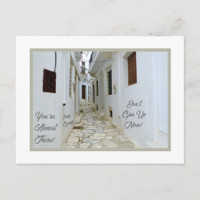 DER ERFOLG LIEGT NUR UM DIE ECKE/ALTE EUROPÄISCHE  POSTKARTE (Vorderseite)