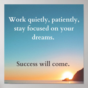 Der Erfolg wird kommen Poster