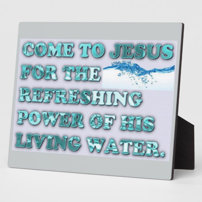 Der erfrischende Power des lebendigen Wassers Jesu Fotoplatte (Seite)