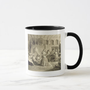 Der Erholungs-Raum nahe den Bädern bei Shemakha, Tasse