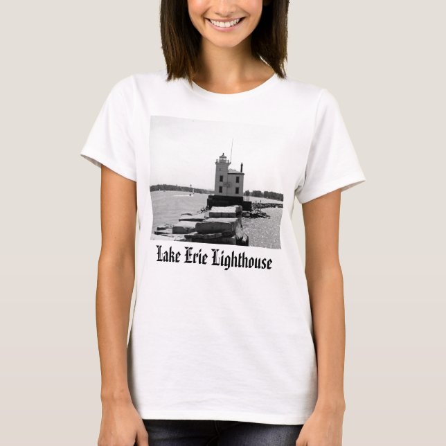Der Eriesee-Leuchtturm T-Shirt (Vorderseite)