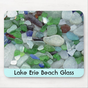 Der Eriesee-Strand-Glas Mousepad