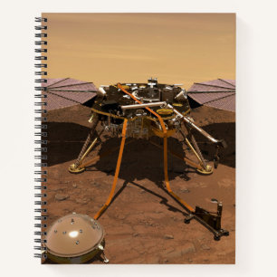 Der Erkennungsleuchter, der auf der Oberfläche von Notizbuch