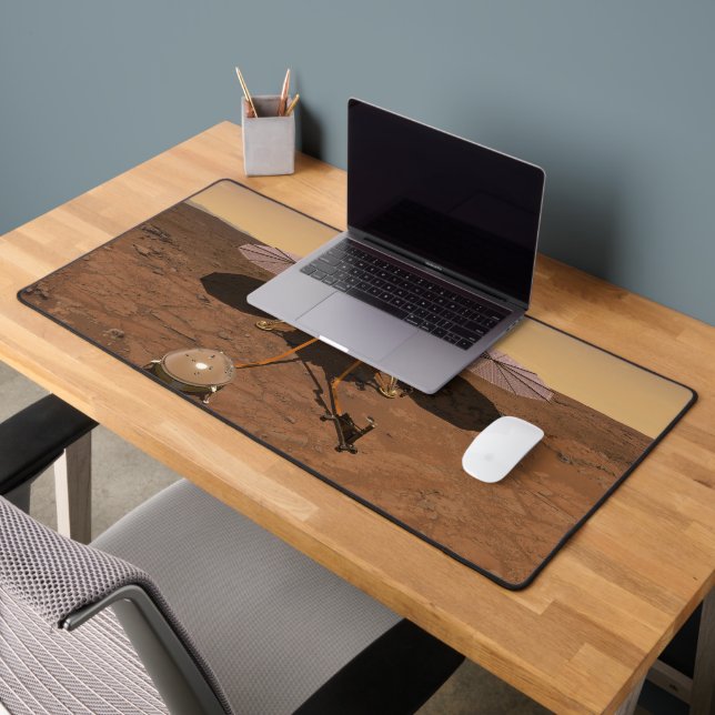 Der Erkennungsleuchter, der auf der Oberfläche von Schreibtischunterlage (Büro 2)