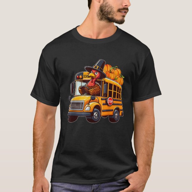 Der Erntedank des türkischen Schulbusses fällt ab T-Shirt (Vorderseite)
