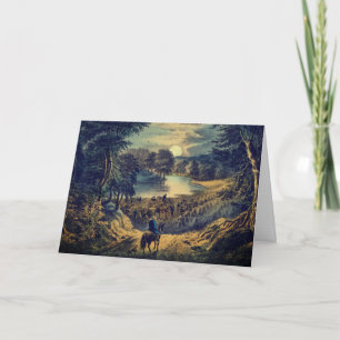 Der Erntemond, Currier & Ives: Leere Karte