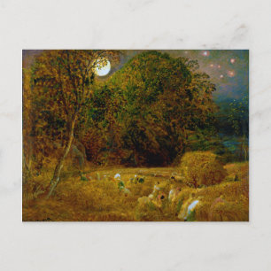 Der Erntemond von Samuel Palmer (1833) Postkarte