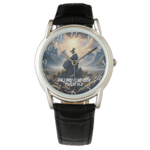 Der Eroberer der Höhen DER HERR ist mein KROCK Armbanduhr