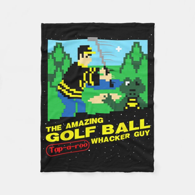 Der erstaunliche Golfball Tap-a-roo Whacker Typ  Fleecedecke (Vorderseite)