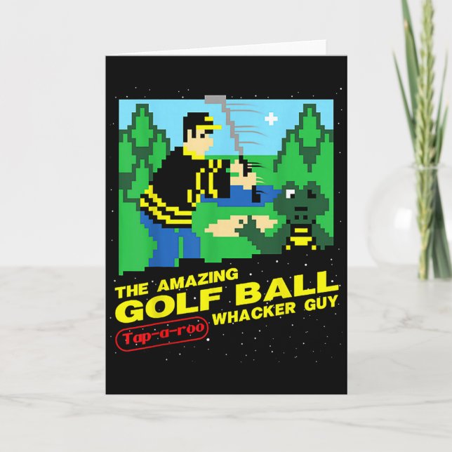 Der erstaunliche Golfball Tap-a-roo Whacker Typ  Karte (Vorderseite)