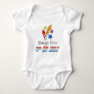 Der erste 4. Juli des Babys Baby Strampler