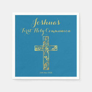 Der erste Blaue Goldkreuz-Junge Na Serviette