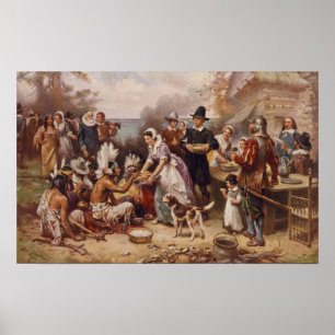 Der erste Erntedank 1621   c.1932 Poster