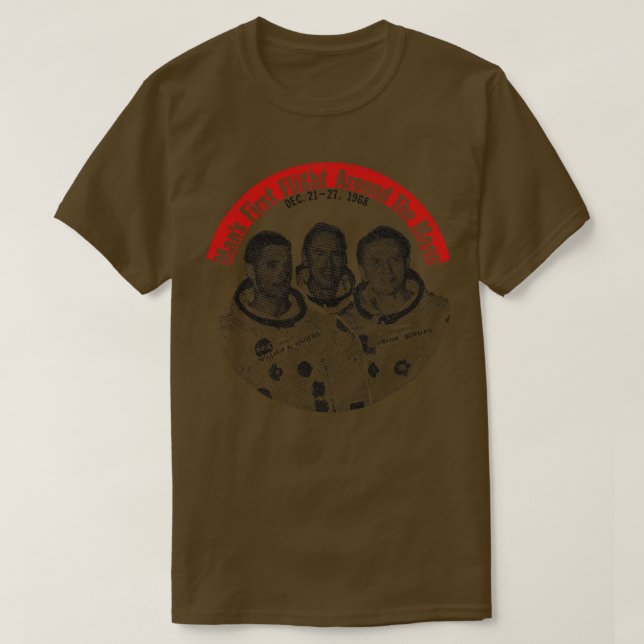 Der erste Flug um den Mond T-Shirt (Design vorne)