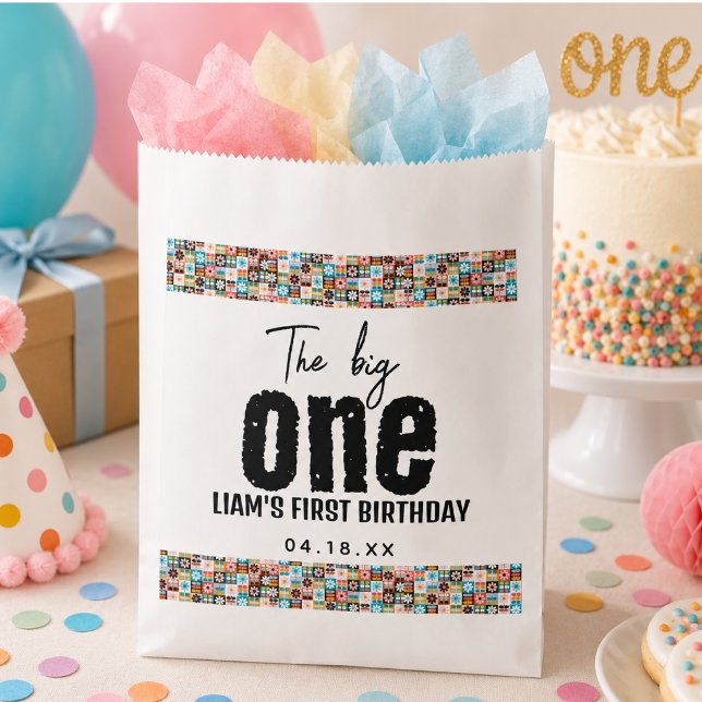 Der erste Geburtstag der BIG Geschenktütchen (The BIG One 1st Birthday Favor Bag)