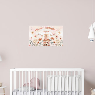 Der erste Geburtstag der verzauberten Wald-Pilzmäd Poster