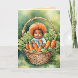 Der erste Geburtstag unserer Karottenspitze Karte