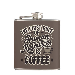 Der erste Grundsatz der Humanressourcen ist Kaffee Flachmann