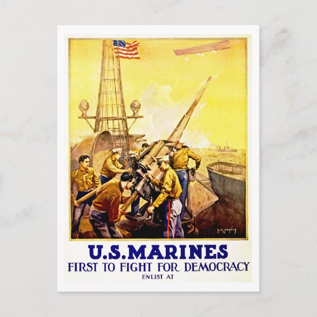 Der erste Kampf für Demokratie Postkarte (Vorderseite)