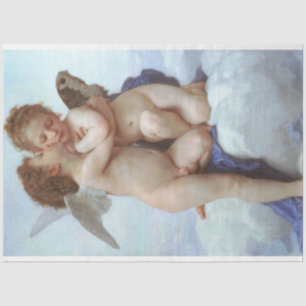Der Erste Kuss, Amor und Psyche, Bouguereau Seidenpapier