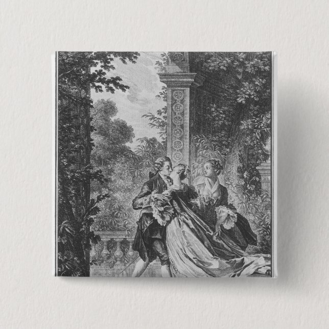 Der erste Kuss der Liebe Button (Vorderseite)