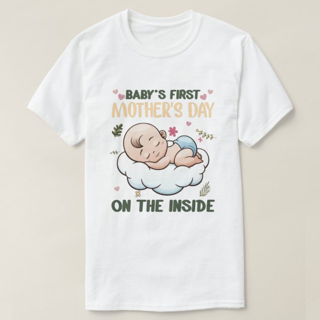 Der erste Muttertag des Babys im inneren Shirt (Design vorne)