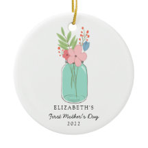 Der erste Muttertag Mason Jar Personalisiert Niedl