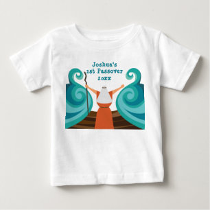 Der erste Pessach des Babys heißt Moses Parting Wa Baby T-shirt