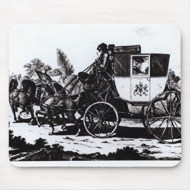 Der erste Post-Zug, 1784 Mousepad (Vorne)