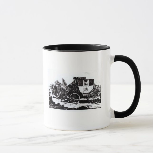 Der erste Post-Zug, 1784 Tasse (Rechts)