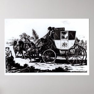 Der erste Postwagen, 1784 Poster