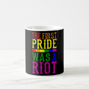 DER ERSTE PREIS WAR EIN RIOTER LGBT-Pride Monat LG Kaffeetasse