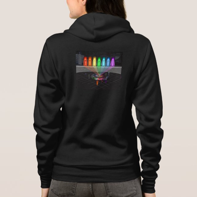 Der erste Schritt Hoodie (Rückseite)