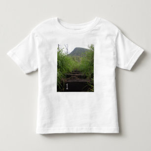 Der erste Schritt lädt Wanderer herauf Koko Krate Kleinkind T-shirt
