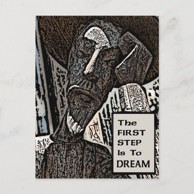 Der erste Schritt Postkarte (Vorderseite)