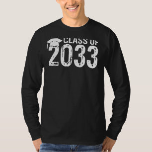 Der erste Schultag 2033 wächst mit mir Gra T-Shirt