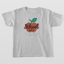 Der erste Schultag zurück zum Schulapfel personali T-Shirt