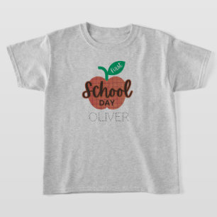 Der erste Schultag zurück zum Schulapfel personali T-Shirt