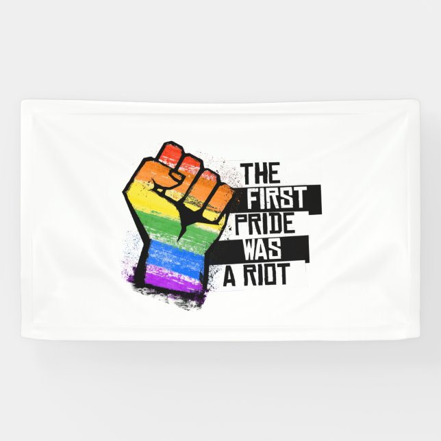 Der erste Stolz war ein Aufstand Banner (Horizontal)