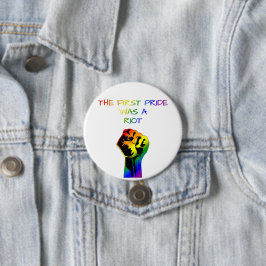 Der erste Stolz war ein Riot - LGBTQ+ Design Button